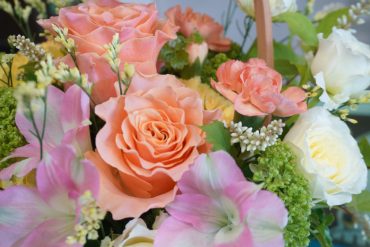 開店お祝いのかごアレンジメント|「斎藤生花店」　（静岡県静岡市葵区の花屋）のブログ